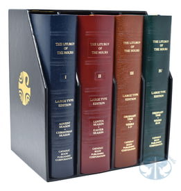 Liturgical Books Liturgy Of The Hours (Set Of 4) Large Type Leather