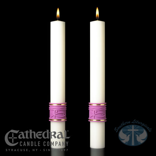 Jubilation Complementing Candles- Pair