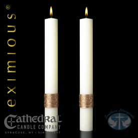 Complementing Candles Cross of Erin Complementing Candles- Pair