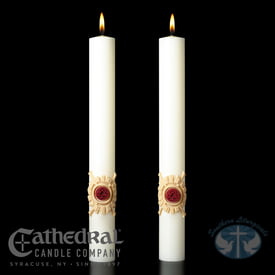 Holy Trinity Complementing Candles- Pair