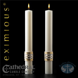 Complementing Candles Merciful Lamb Complementing Candles- Pair