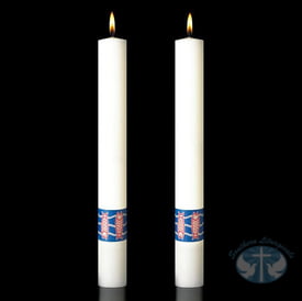 Complementing Candles Benedictine Complementing Candles- Pair