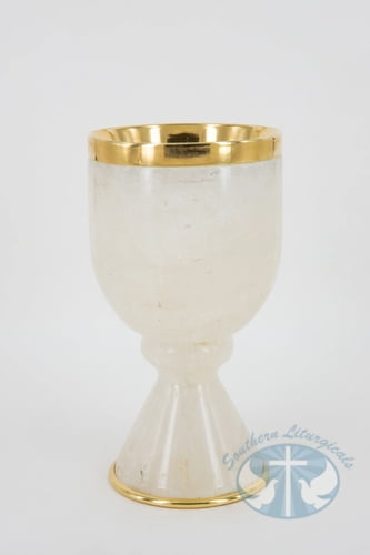 ELC-287 Genuine white rock crystal chalice