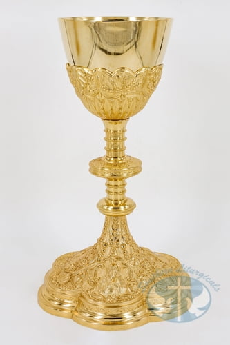 671 Brass chalice images of “The Holy Heart”