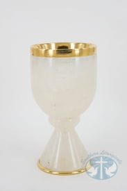 ELC-287 Genuine white rock crystal chalice