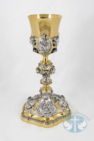 Baroque Chalices Wax Cast Christ's Life Chalice