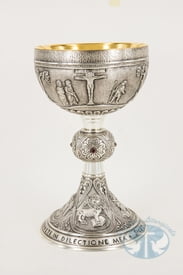 ELC 622 Chalice Last Supper Crucifixion and Evangelist