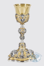 Baroque Chalices Baroque chalice ELC-628 with sterling silver cup