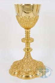 671 Brass chalice images of “The Holy Heart”