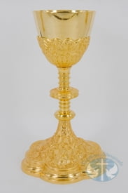 671 Brass chalice images of “The Holy Heart”