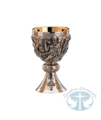 "The Evangelists" Chalice and Paten by Molina - Item 2550