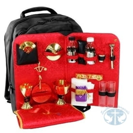 Clergy Items Backpack Mass Kit Red Side-Fold