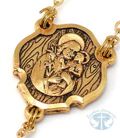 St. Joseph Rosary in Gold