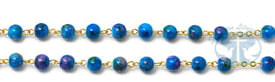 Our Lady of Guadalupe Rosary, Blue &amp; Gold