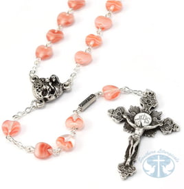 Saint Valentine Heart of Love Rosary, Heart Beads