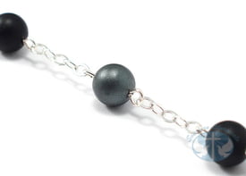 Rosaries for Men with Hematite, Black Agate &amp; Silver