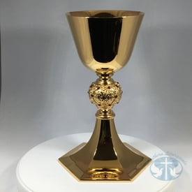 Chalices & Ciboria Ruby Node Chalice and Paten with Red Swarovski Crystals- 190CH