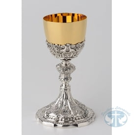 Chalices & Ciboria Grapes and Wheat Chalice and Paten - Item 192A