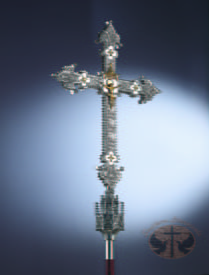 Metalware Gothic Processional Crucifix 915 by Molina