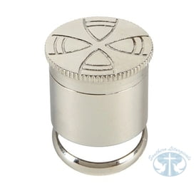 Clergy Items Single Oil Stock With Ring Stainless Steel