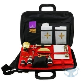 Clergy Items Computer Bag Travel Mass Kit Item 10-58B NS-Red
