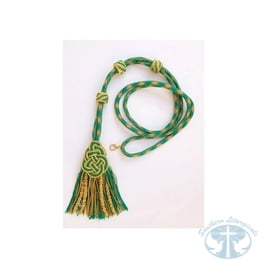 Episcopal Items Pectoral Cross Cord- Green Gold - Item BB-349