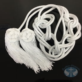Clergy Items Cincture - Braided Knot White