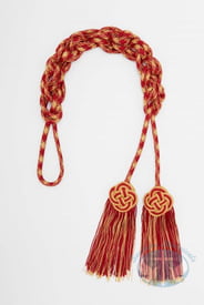 Cincture - Braided Knot Red and Gold