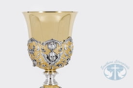Baroque chalice ELC-628 with sterling silver cup