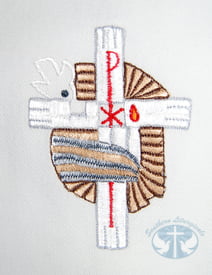 Embroidered Baptismal Bib - Full Coverage