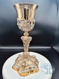 Chalices & Ciboria Tulip Cup Baroque Bicolor Chalice with Paten- 166BC