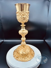 Tall Baroque Chalice and Paten- Item BTY170
