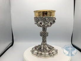 12 Apostles Chalice and Paten with Swarovski Crystals - Item 199A