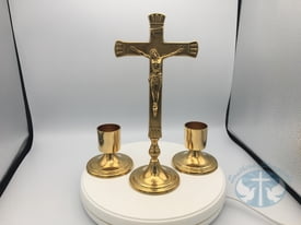 Metalware Small Altar Set - Brass