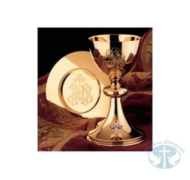Chalices & Ciboria "The Piety" Chalice and Paten by Molina - Item 2374