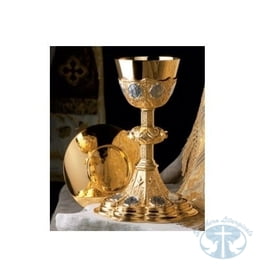 Chalices & Ciboria Stations of the Cross Chalice and Paten by Molina - Item 2465