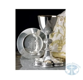 Metalware Silver Chalice and Paten Item 2480 by Molina