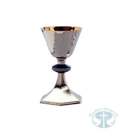 Metalware Artistic Silver Chalice and Paten 2860 by Molina
