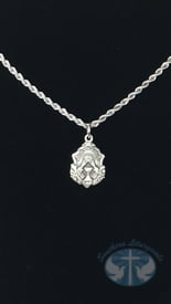 Mother of a Priest Necklace- Sterling 24" Rope Chain