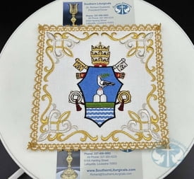 Embroidered Chalice Pall -Pope Pius XII