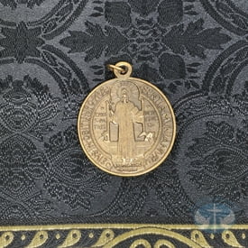 Saint Benedict St Benedict Medal -Bronze Toned 2 inch
