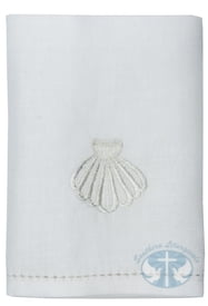 Cotton Baptismal Napkin - Shell Design