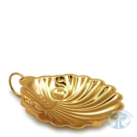 Gifts for Ordinations, Priests, and Churches Baptismal Shell with Ring- Gold Finish