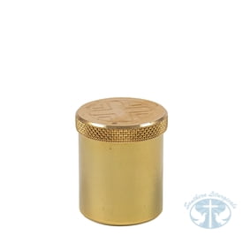 Gifts for Ordinations, Priests, and Churches Single Oil Stock- Brass with gold finish