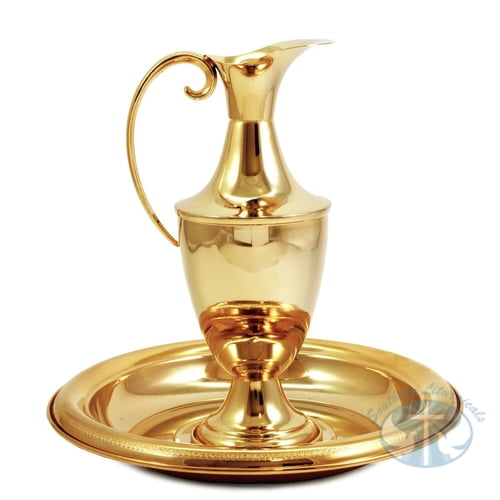 Lavabo Set (Ewer and Basin) Gold Plate