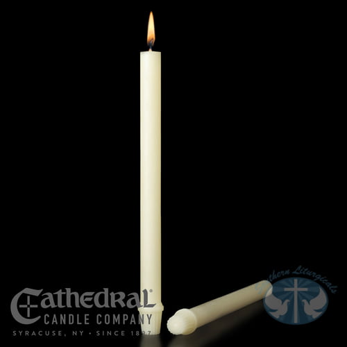 Altar Candle 1 1/2" X 12" - Beeswax (SFE)