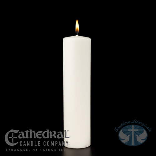 White Ceremonial Pillar Candle