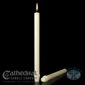 Altar Candle 1 1/2" X 9" - Beeswax (SFE)