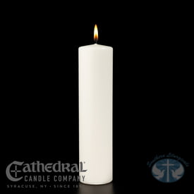 White Ceremonial Pillar Candle