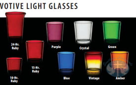 Votive Light Glasses - 10 Hour